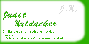 judit maldacker business card